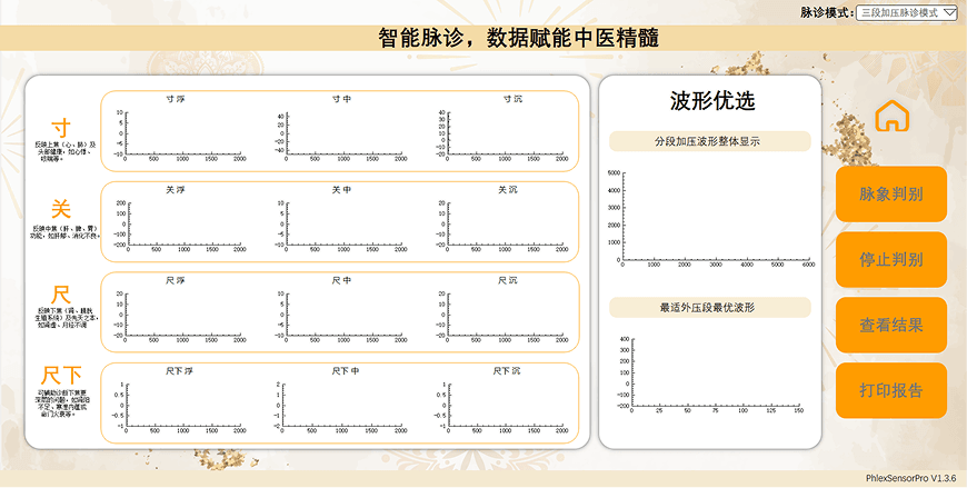 脉诊软件分析界面